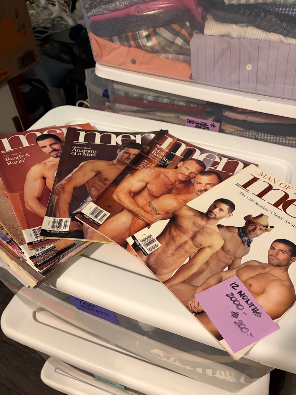 Men’s Magazines - A Full Year of 2000.  Adults.